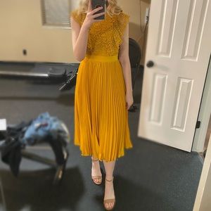 Formal Mustard Yellow Dress
